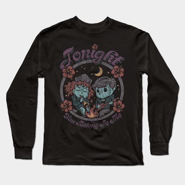 "TONIGHT YOU BELONG TO ME" Long Sleeve T-Shirt by joeyjamesartworx